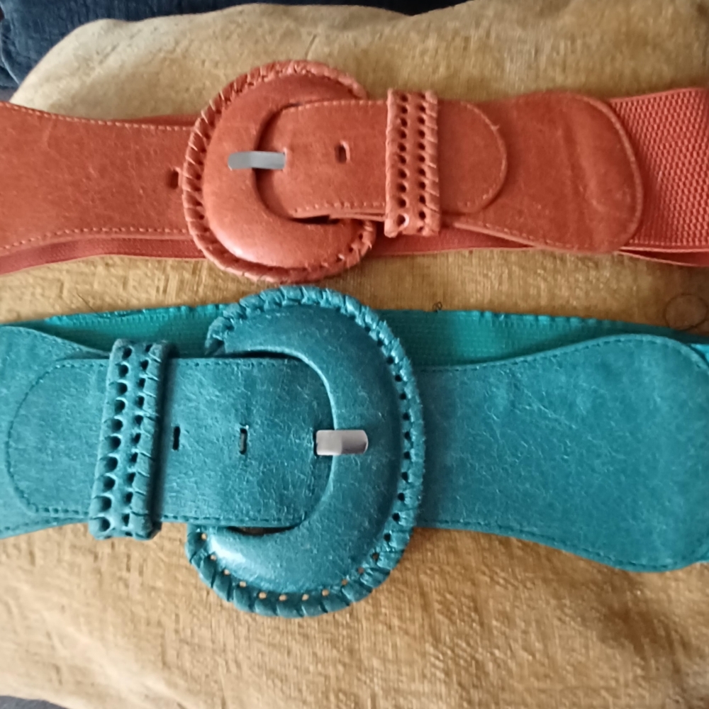 Two Wide Elastic Belts